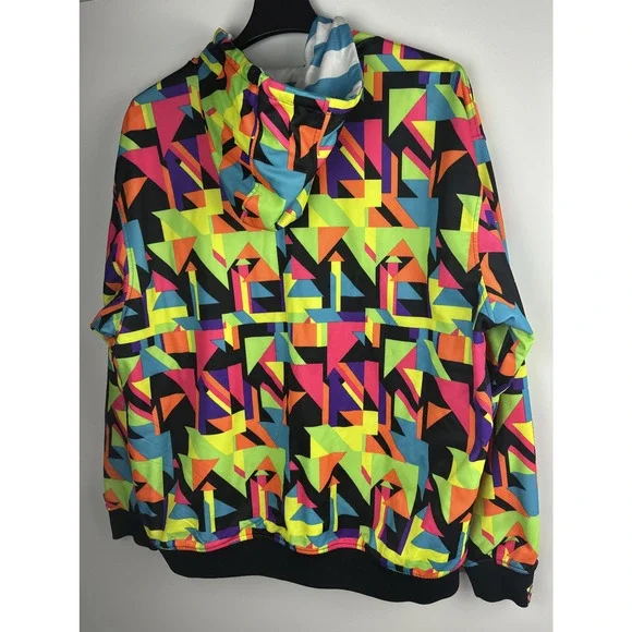 Coogi Reversible Jacket Full Zip Colorful Geometric Print Men’s Big & Tall XXL - Picture 16 of 16